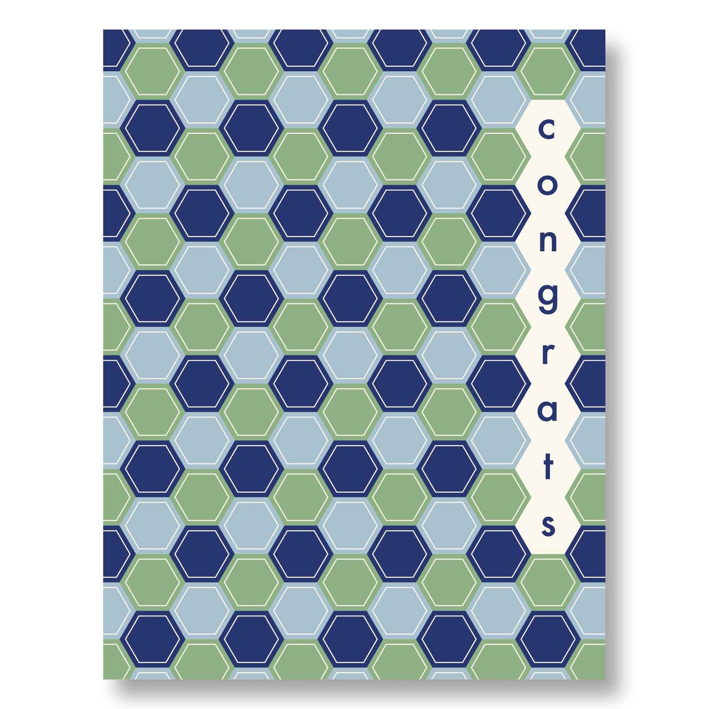 Modern Hexagon Congrats Card