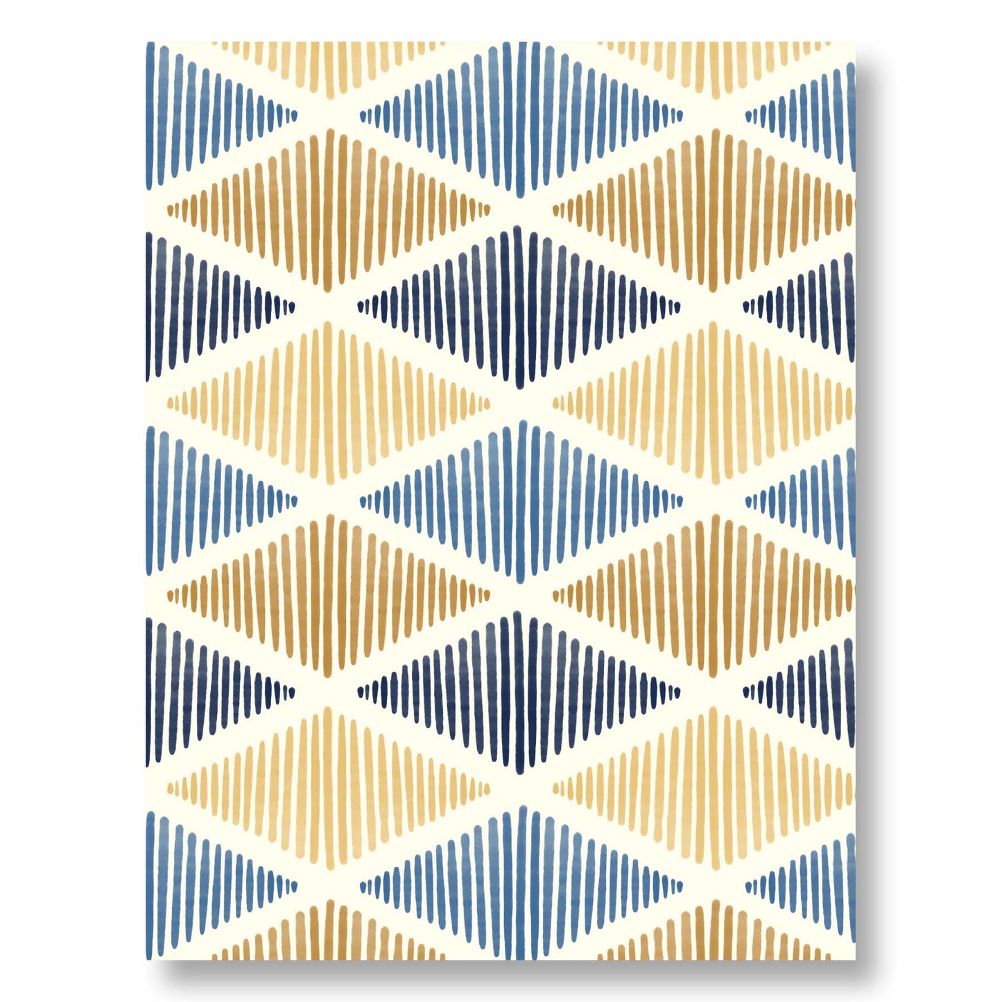 Hanukkah Geometric Diamonds Greeting Card – Modern Festive Design
