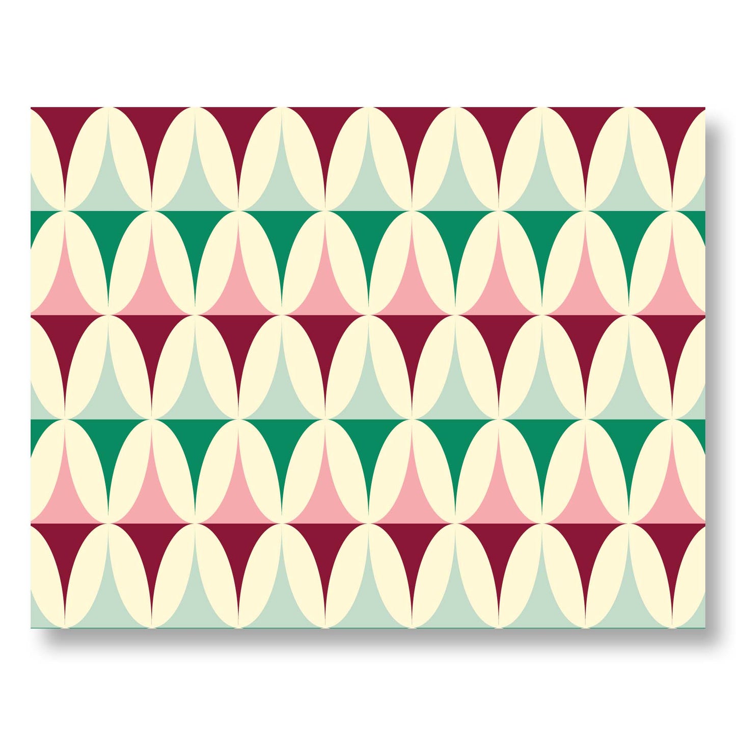 Geometric Trees Holiday Greeting Card – Modern Festive Design