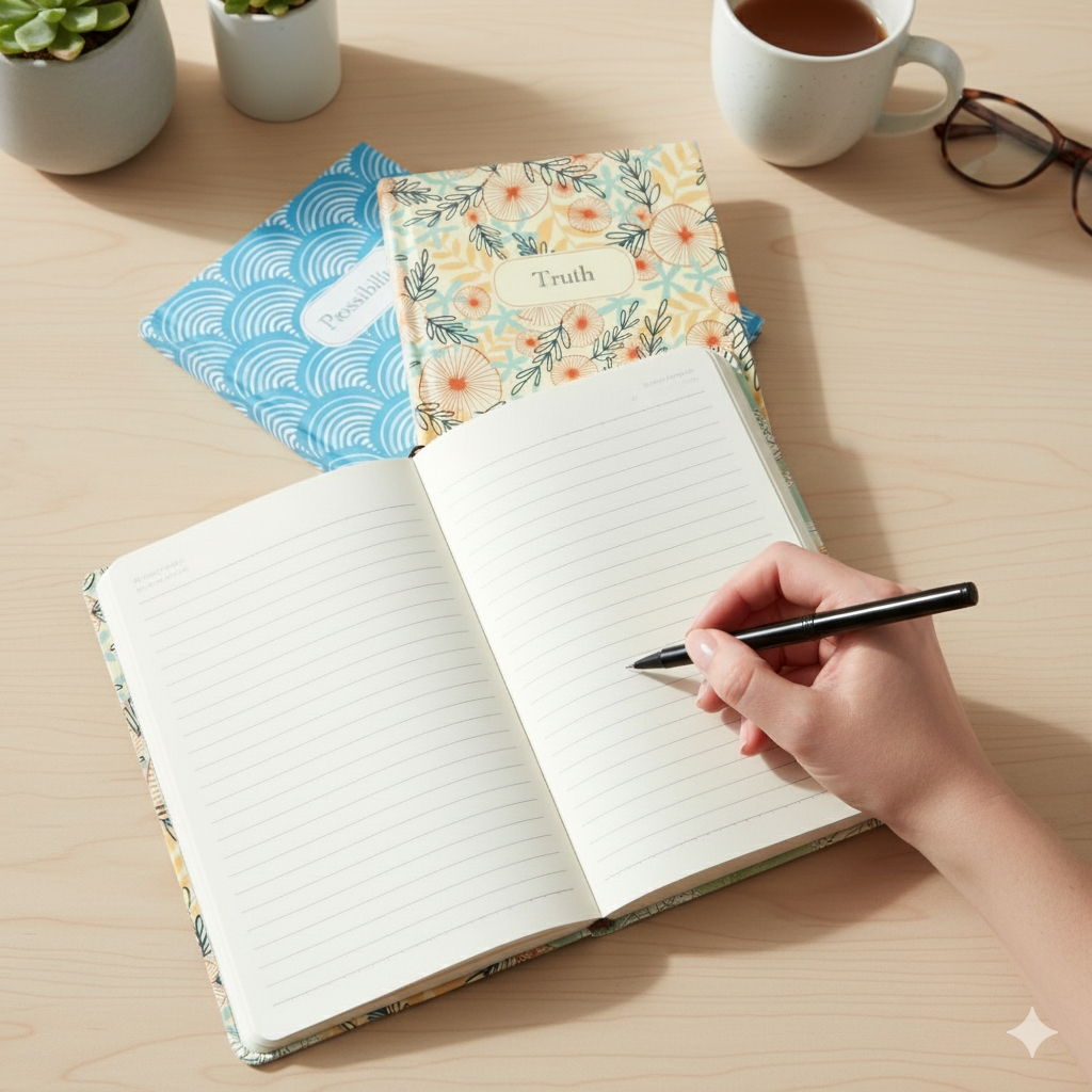 Truth Journal - Hardcover Botanical Design for Clarity & Mindfulness