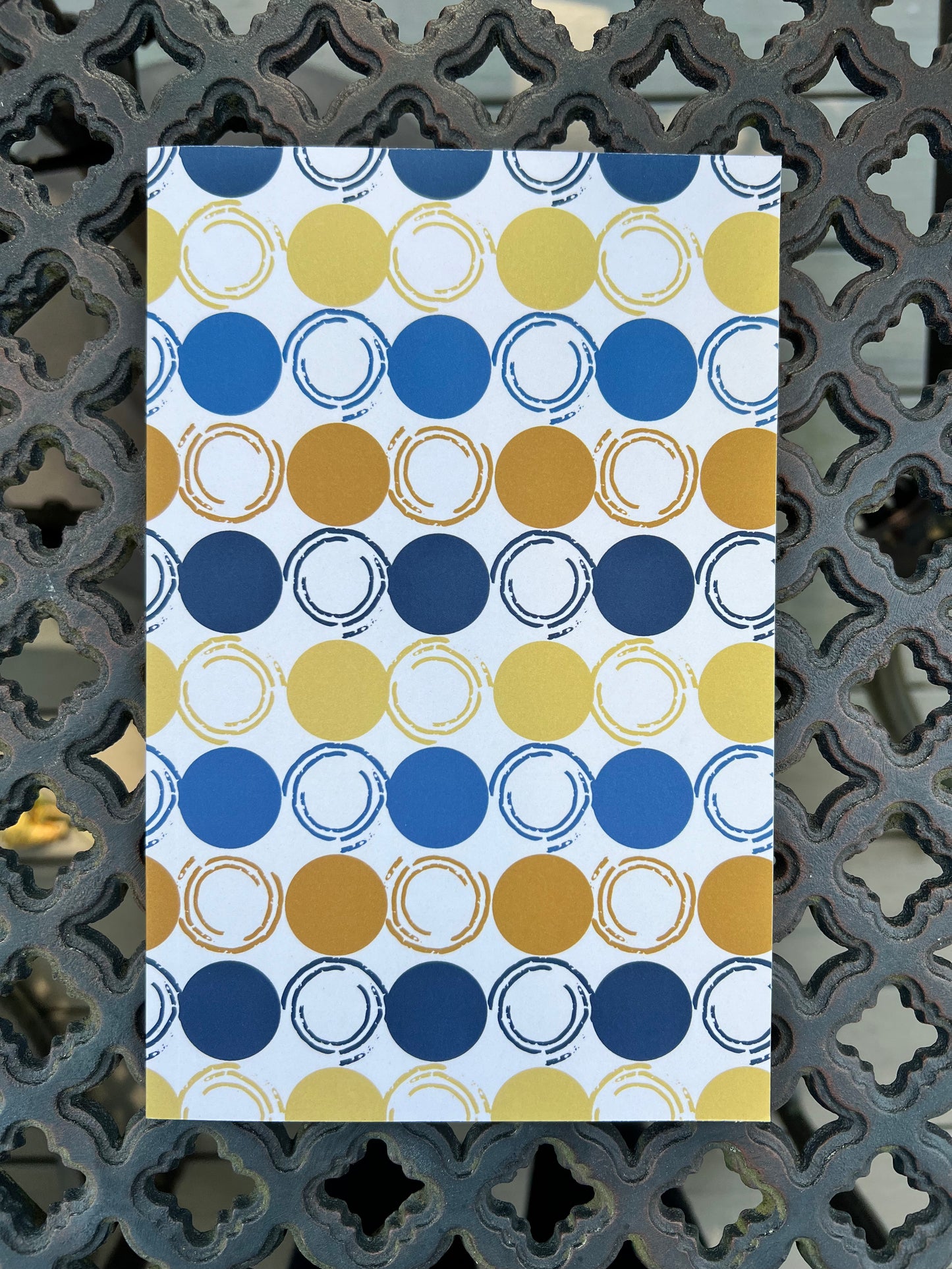 Circles Notebook – 5.5″ × 8.5″ Softcover – 64 Lined Cream Pages