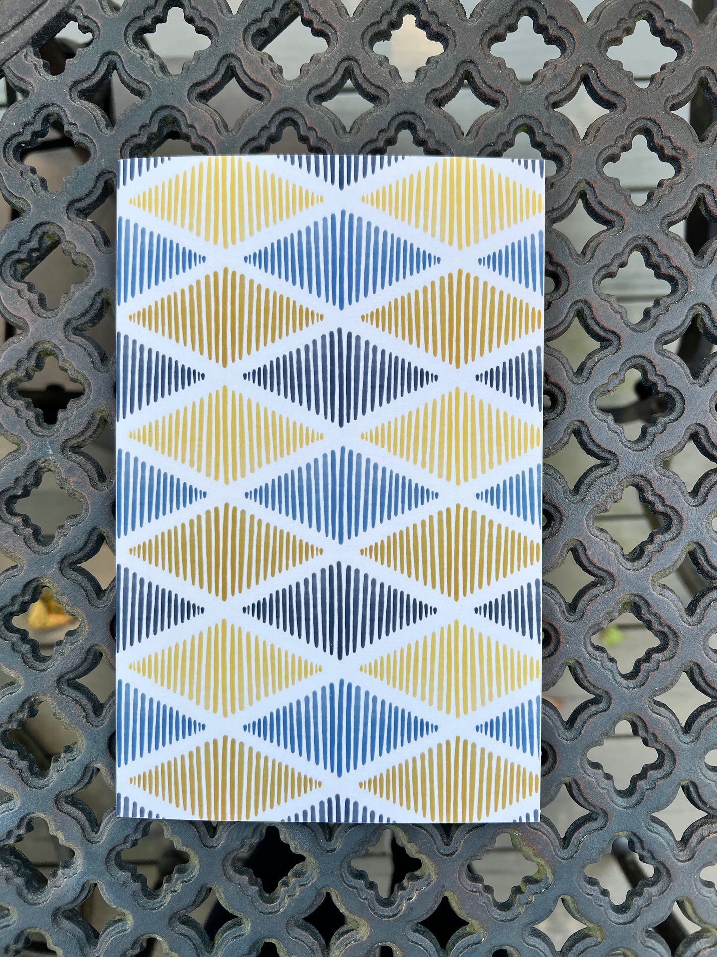 Diamonds Notebook – 5.5″ × 8.5″ Softcover – 64 Lined Cream Pages