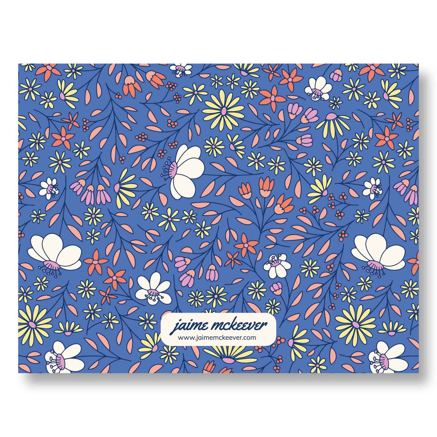 Wildflower Bloom (Blue) Notecard Set