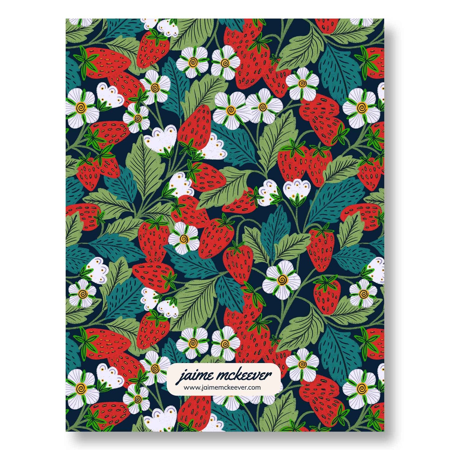 Strawberry Field Gift Set - Journal, Notecards, & Sticker