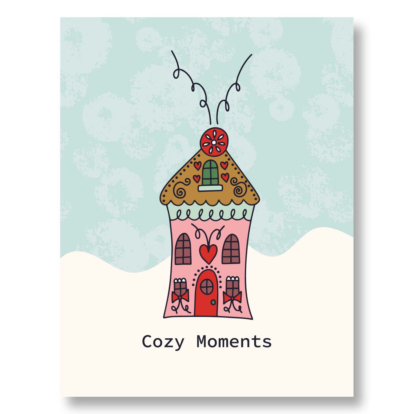Gingerbread House Holiday Greeting Card Set – 8 Unique Whimsical Designs