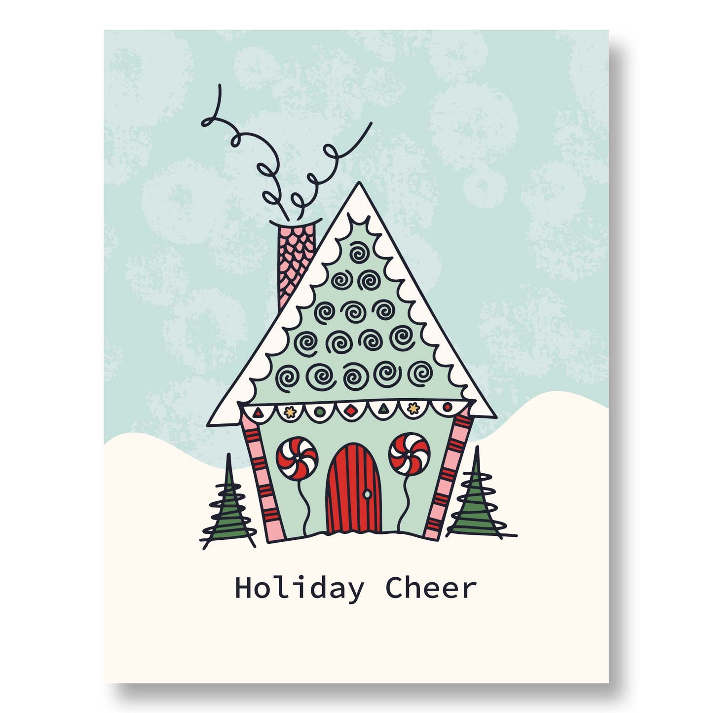 Gingerbread House Holiday Greeting Card Set – 8 Unique Whimsical Designs