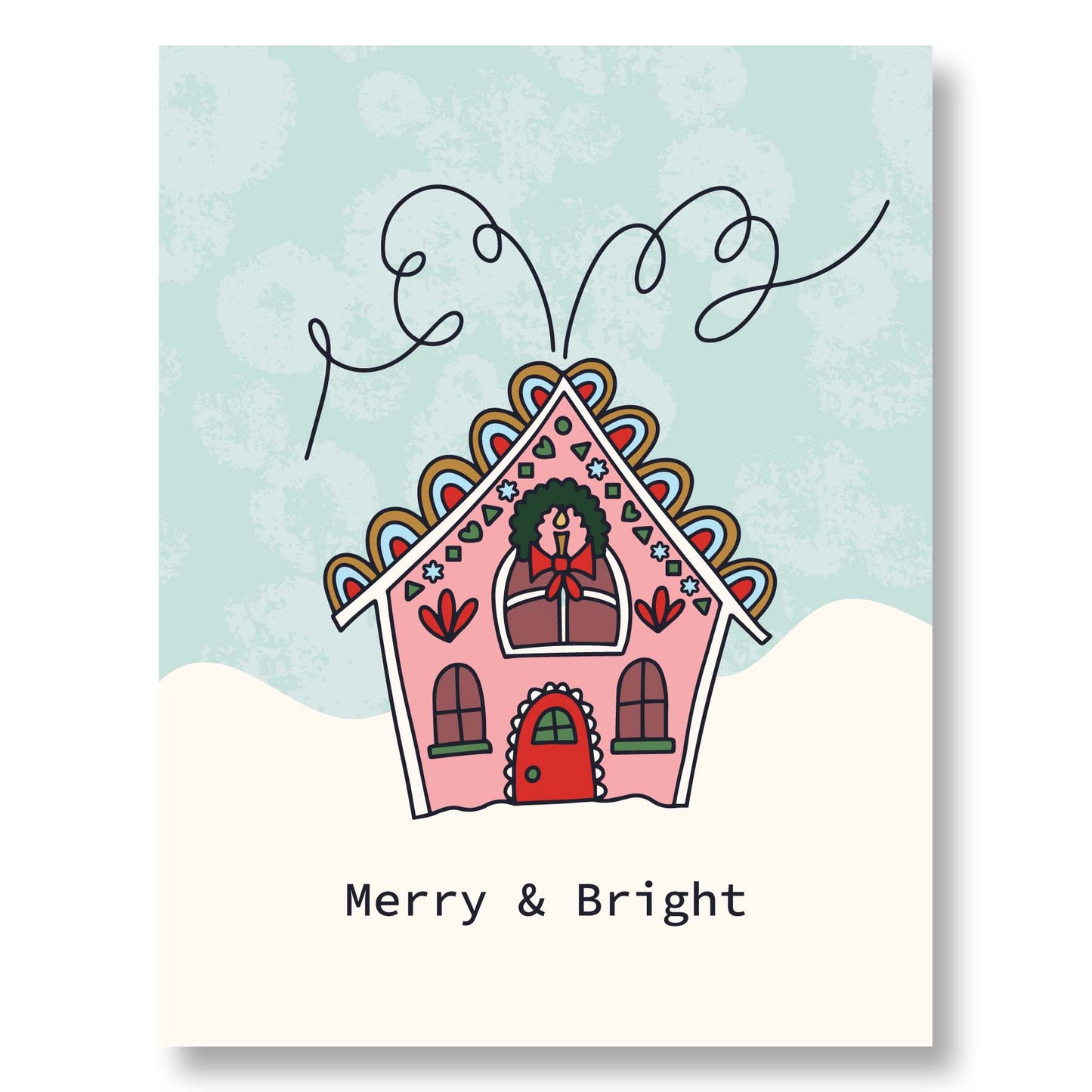 Gingerbread House Holiday Greeting Card Set – 8 Unique Whimsical Designs