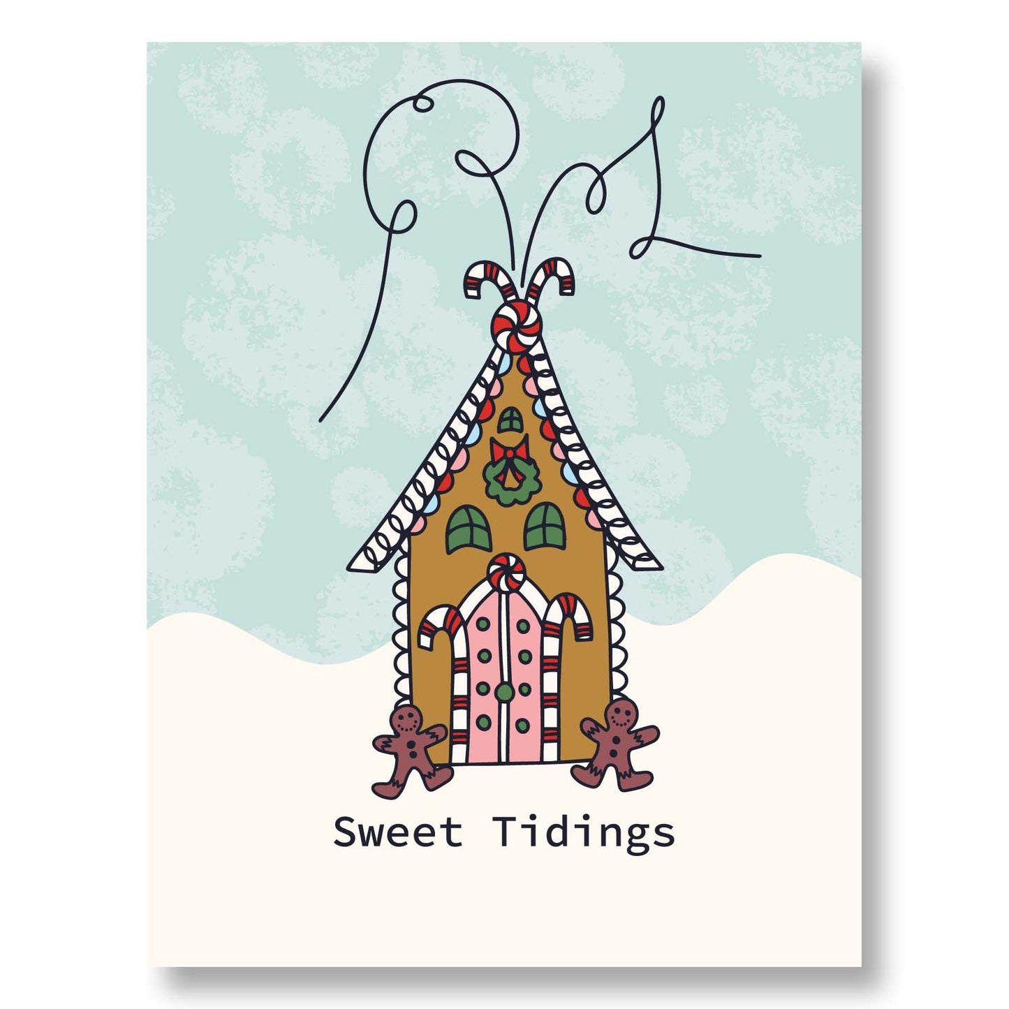 Gingerbread House Holiday Greeting Card Set – 8 Unique Whimsical Designs