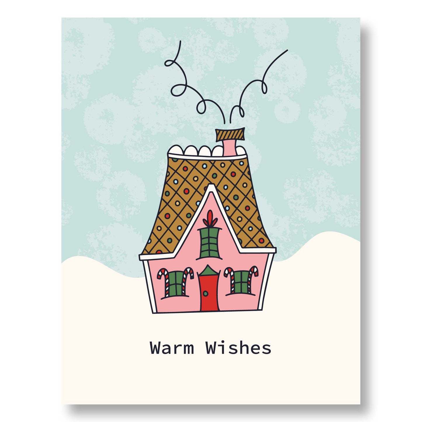 Gingerbread House Holiday Greeting Card Set – 8 Unique Whimsical Designs