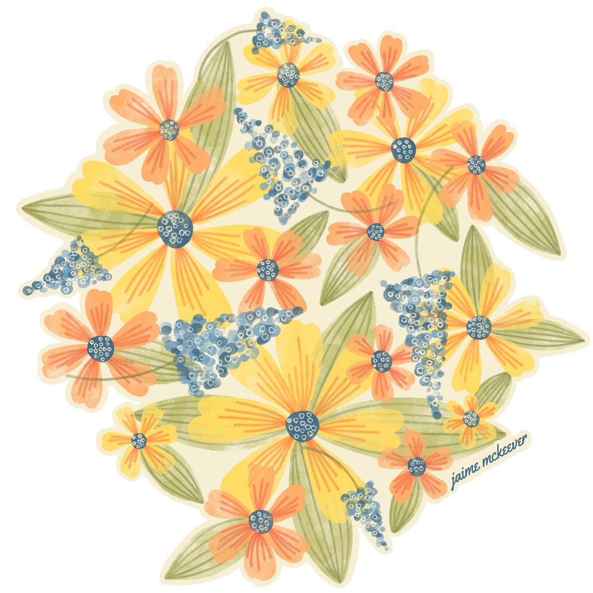 Spring Tangle Sticker