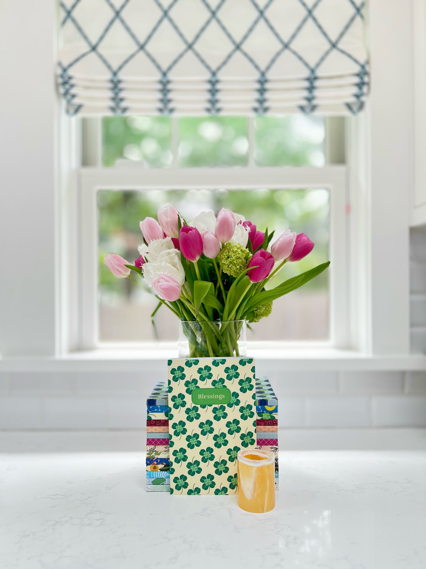 Blessings Journal - Hand-Drawn Clover Design for Gratitude & Reflection