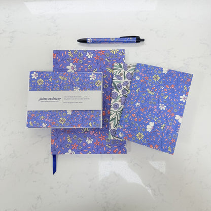 Wildflower Bloom in Blue Pen