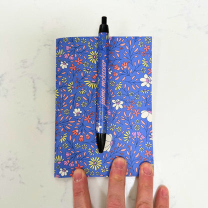 Wildflower Bloom in Blue Pen