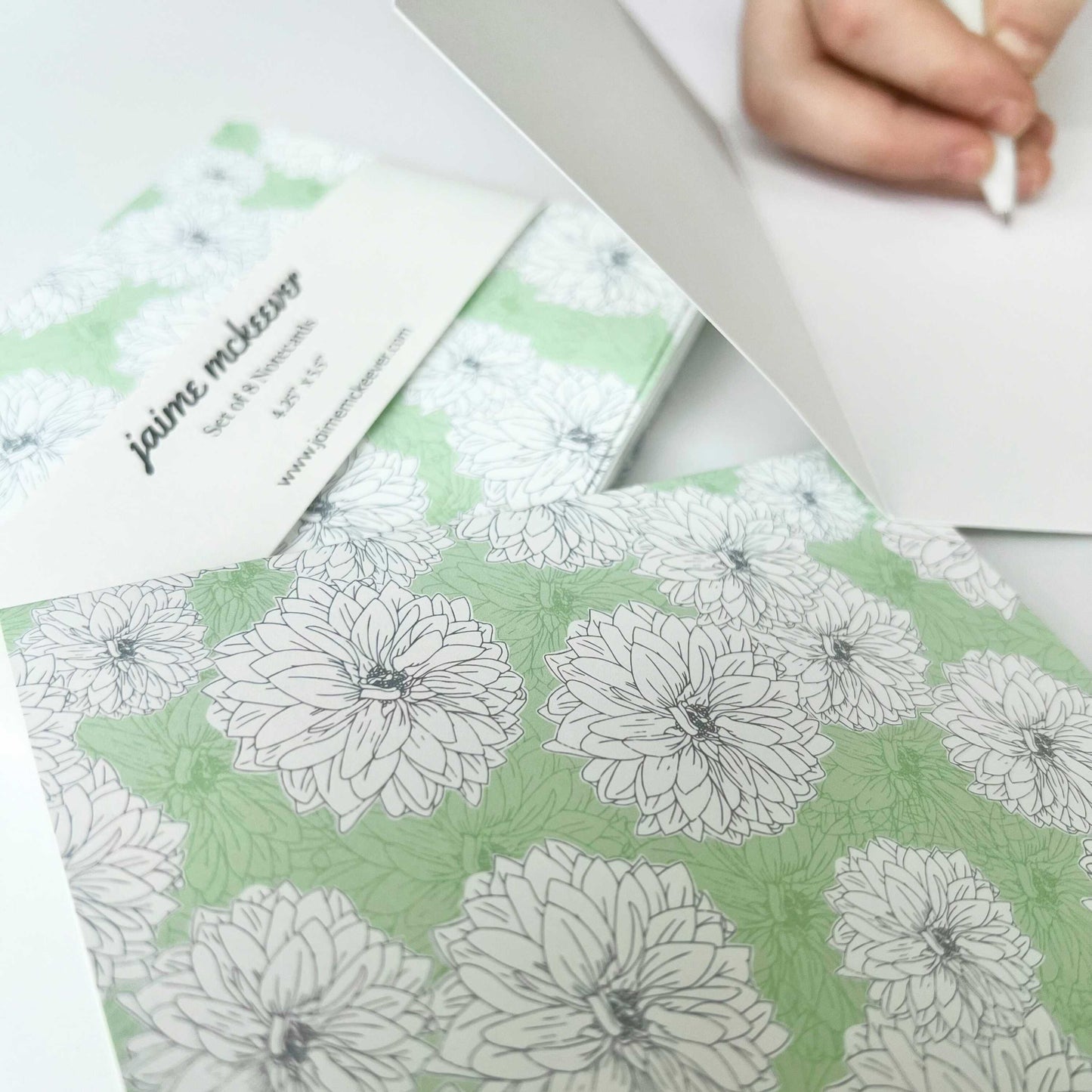 Blooming Dahlias Notecard Set