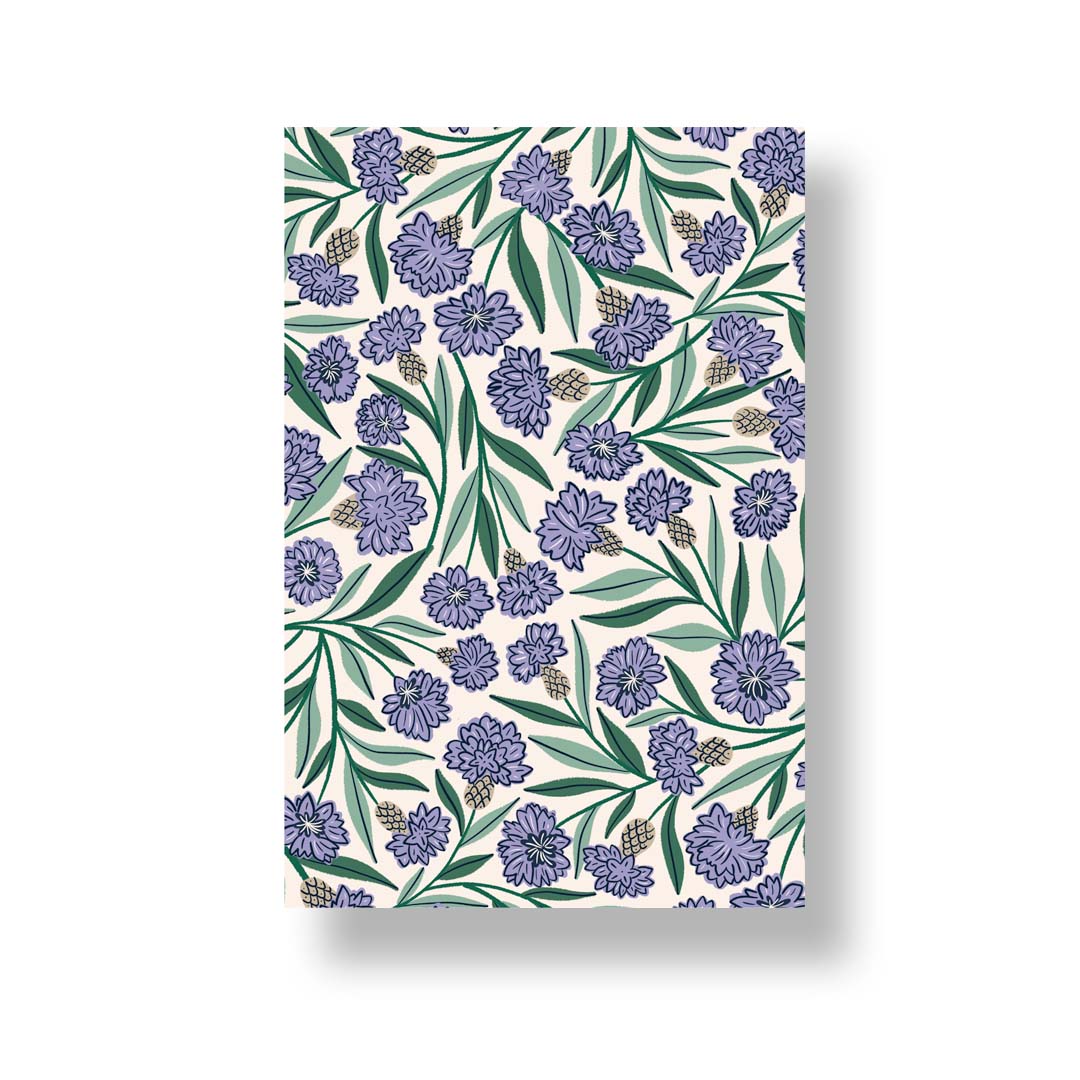 Cornflower Meadow Jotter Notebook – 4″ × 6″ Softcover – 30 Lined Pages