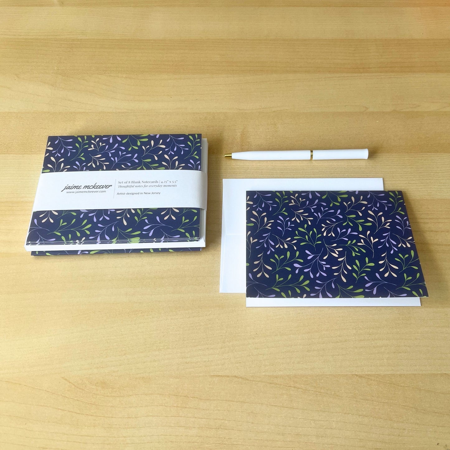 Evening Sprigs Notecard Set