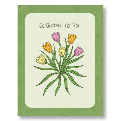 "So Grateful for You" Card