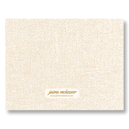 Hanukkah Notecard Set of 8 – Brush‑Stroke Menorah Design – A2 Cards & White Envelopes – Belly Band Wrapped