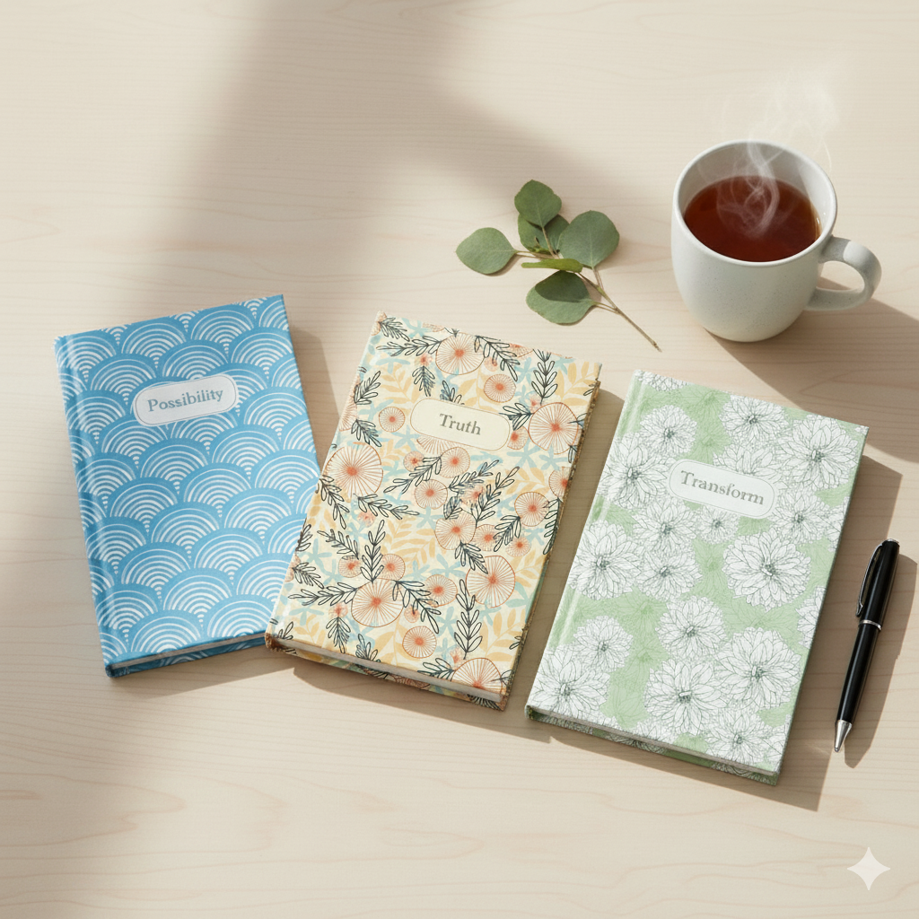 Truth Journal - Hardcover Botanical Design for Clarity & Mindfulness