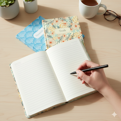 Truth Journal - Hardcover Botanical Design for Clarity & Mindfulness