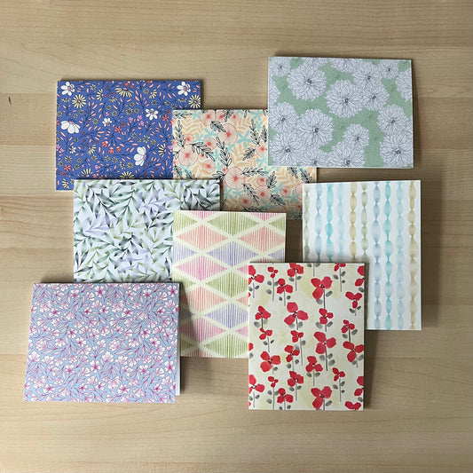 Mixed Pack of 8 Notecards – One of Each Design (2024)