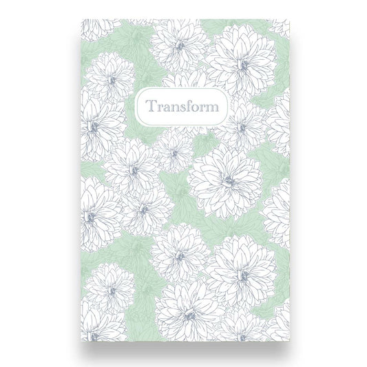 Transform Journal - Hardcover Dahlia Design for Personal Growth