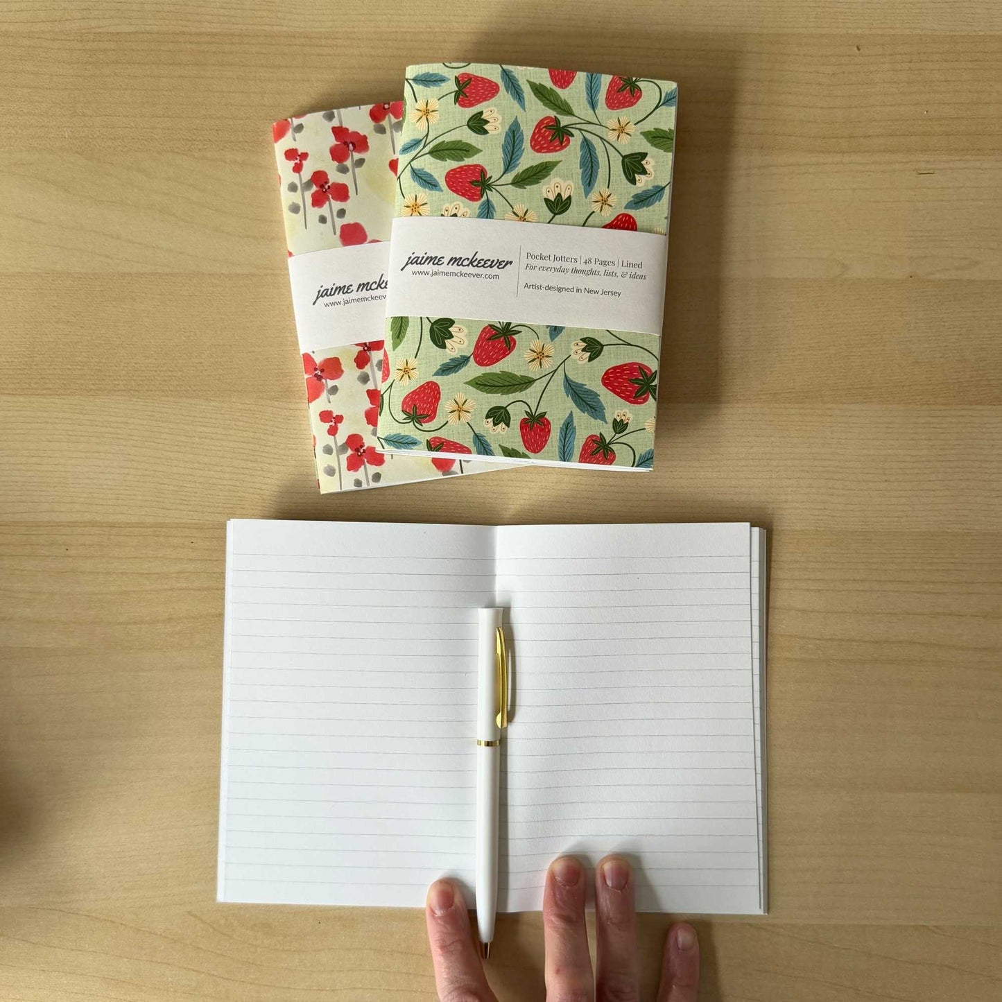 The Berries & Poppies Pocket Jotter Set
