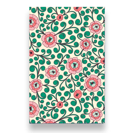 Roses Notebook – 5.5″ × 8.5″ Softcover – 64 Lined Cream Pages