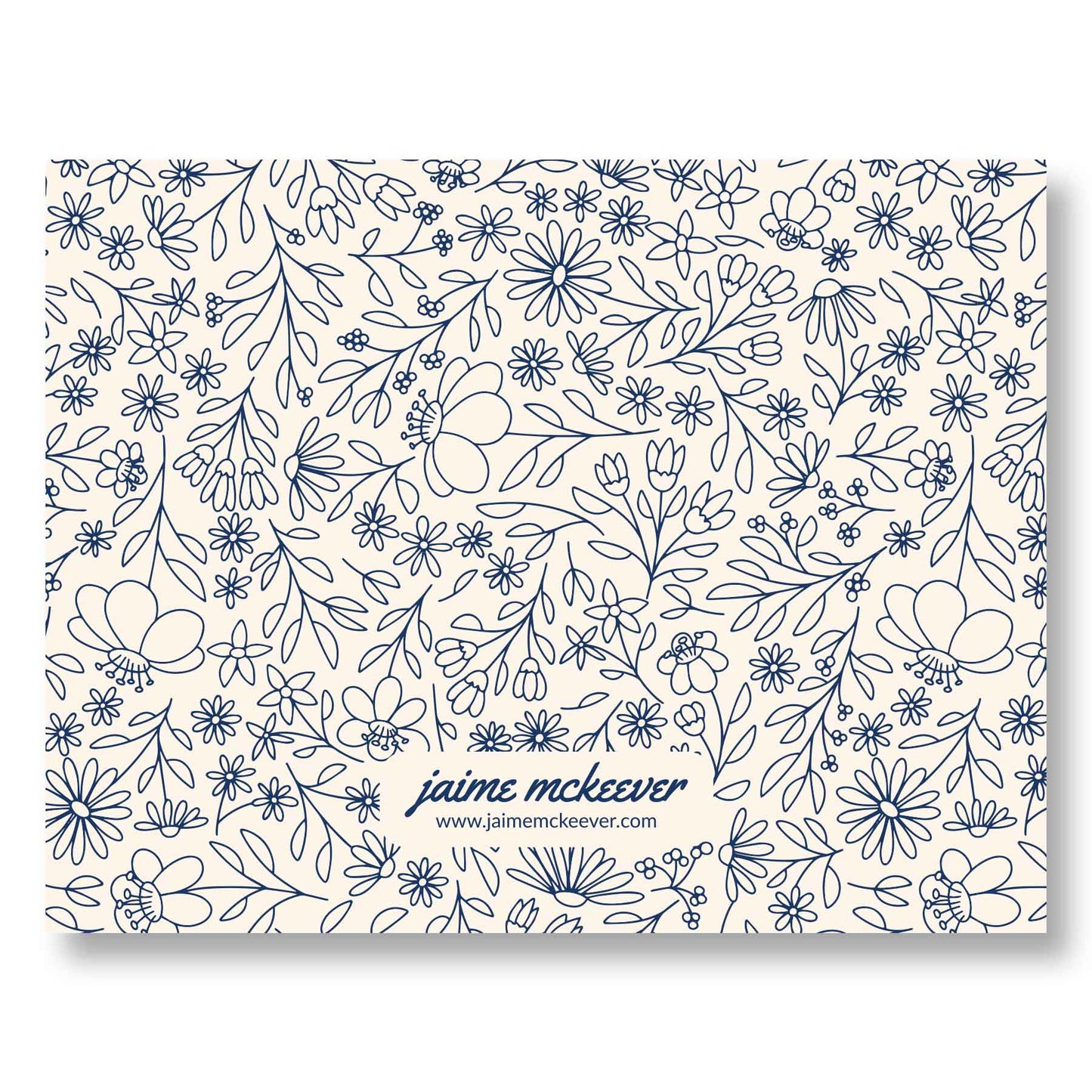 Wildflower Bloom (Cream) Notecard Set