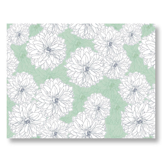 Blooming Dahlia Notecard Set – 8 Hand-Drawn Floral Art Cards