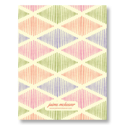 Diamond Tessellations Notecard Set – 8 Geometric Art Cards