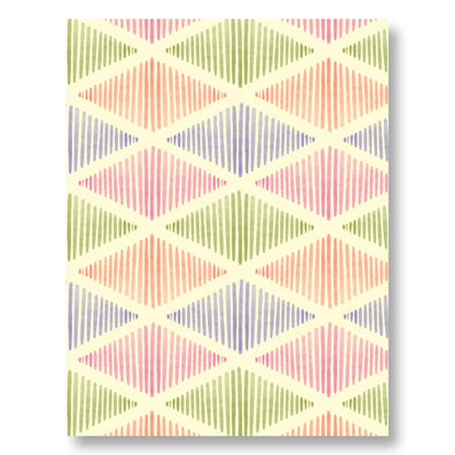 Diamond Tessellations Notecard Set – 8 Geometric Art Cards