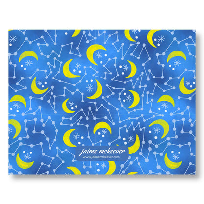 Celestial Glow Notecard Set – 8 Blank Cards with Envelopes (5.5″ × 4.25″)