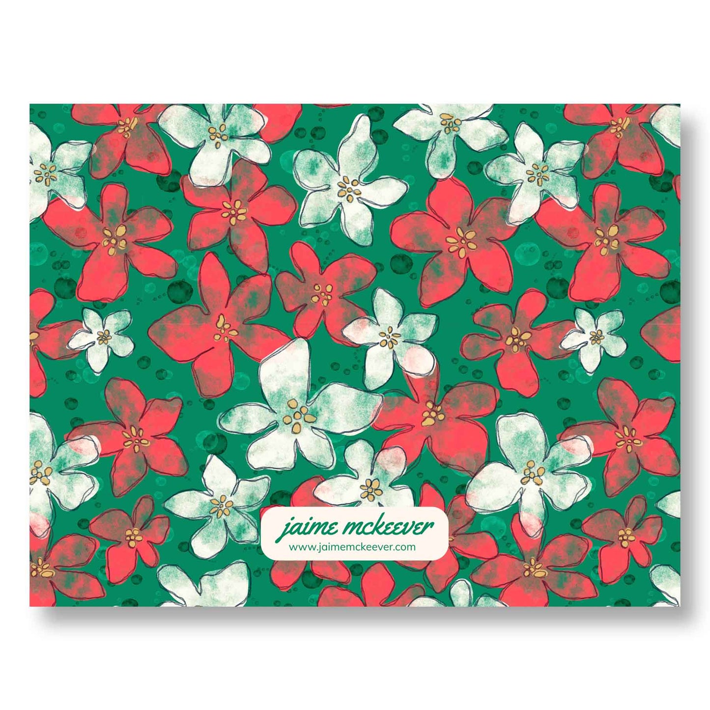 Holiday Notecard Set of 8 – Holiday Pop – A2 Cards & White Envelopes – Belly Band Wrapped