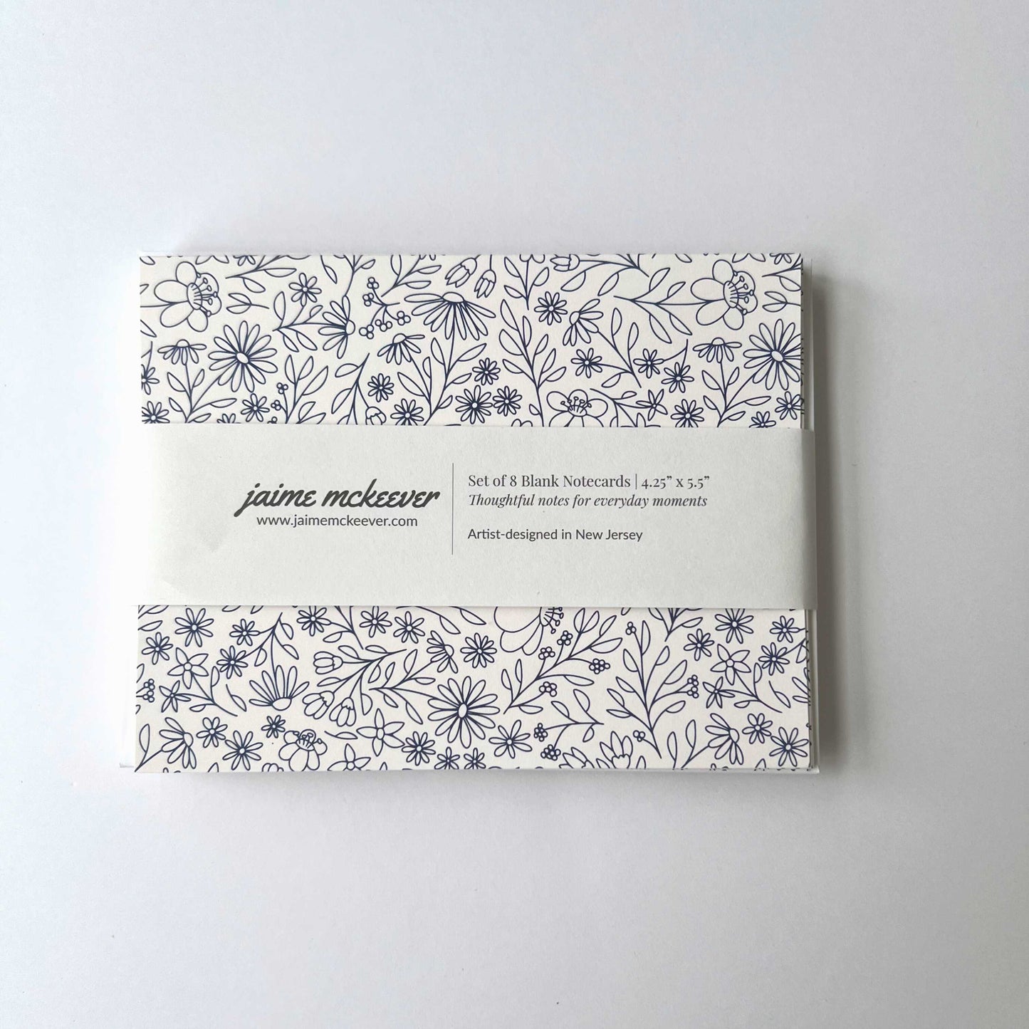 Wildflower Bloom (Cream) Notecard Set