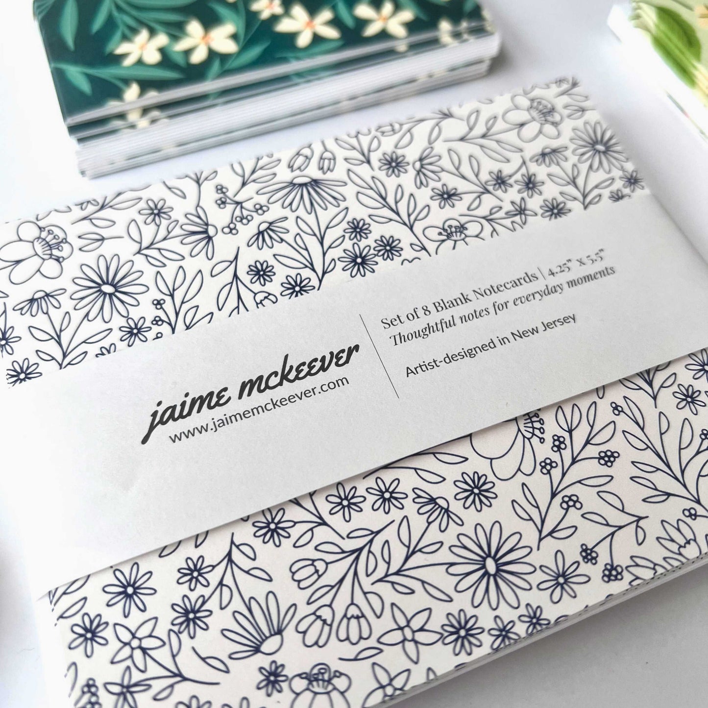 Wildflower Bloom (Cream) Notecard Set