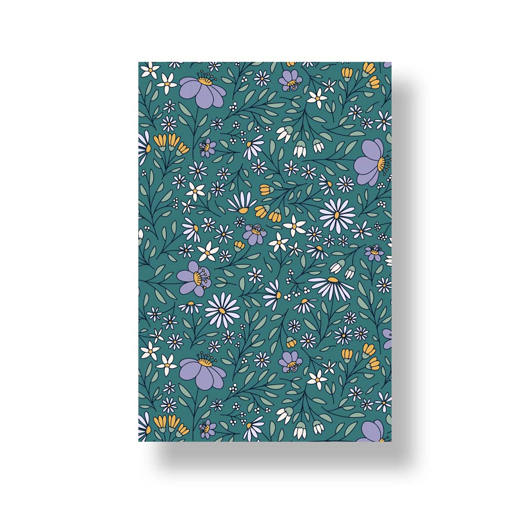 Wildflowers Jotter Notebook – 4″ × 6″ Softcover – 30 Lined Pages